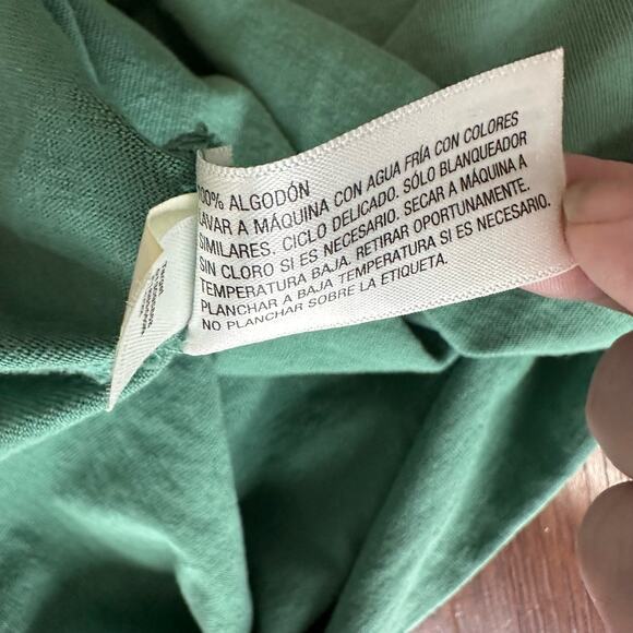 Universal Thread Ruched Side Knee Length T-shirt Dress WMNS XS Green Crew SS - Picture 12 of 12